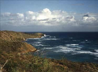 View of Culebra from the hills above Flamenco Beach/ north shore
